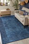 Conceptum Folk Chenille - Blue BA 44 Azul 75 x 150 cm